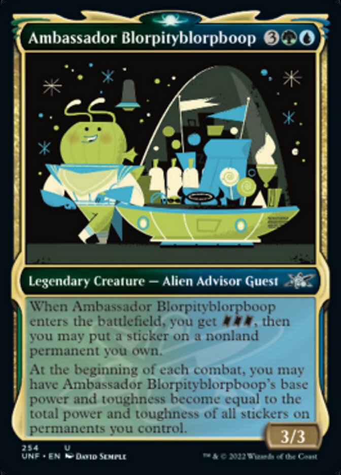 Ambassador Blorpityblorpboop - [Foil, Showcase] Unfinity (UNF)