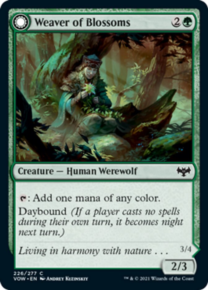 Weaver of Blossoms // Blossom-Clad Werewolf - Innistrad: Crimson Vow (VOW)