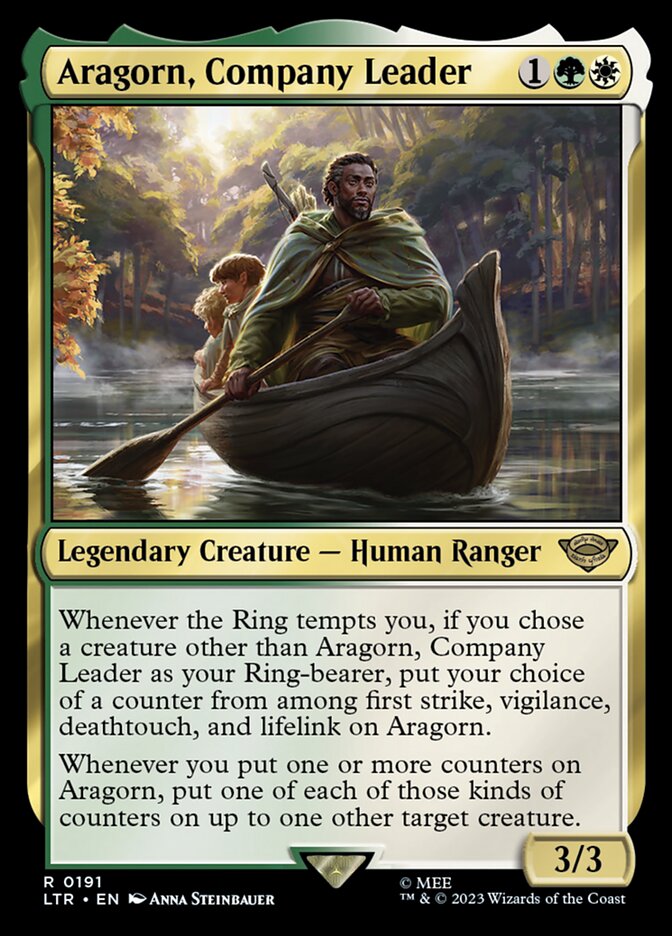 Aragorn, Company Leader - [Foil] The Lord of the Rings: Tales of Middle-earth (LTR)