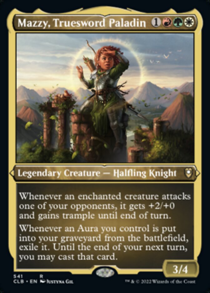 Mazzy, Truesword Paladin - [Etched Foil] Commander Legends: Battle for Baldur's Gate (CLB)