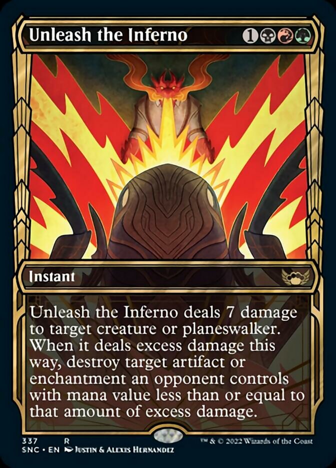 Unleash the Inferno - [Foil, Showcase] Streets of New Capenna (SNC)