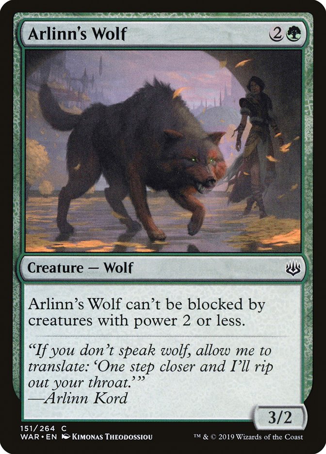 Arlinn's Wolf - [Foil] War of the Spark (WAR)