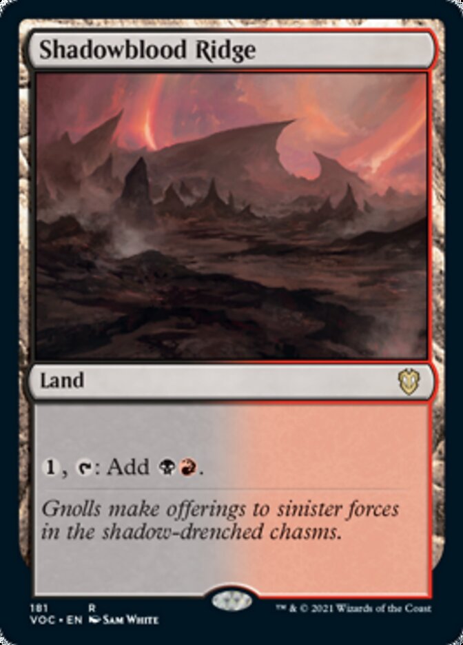 Shadowblood Ridge - [Foil] Crimson Vow Commander (VOC)