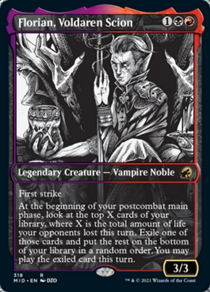 Florian, Voldaren Scion - [Foil, Showcase] Innistrad: Midnight Hunt (MID)