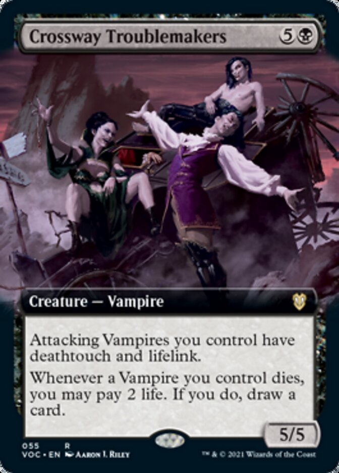 Crossway Troublemakers - [Foil, Extended Art] Crimson Vow Commander (VOC)