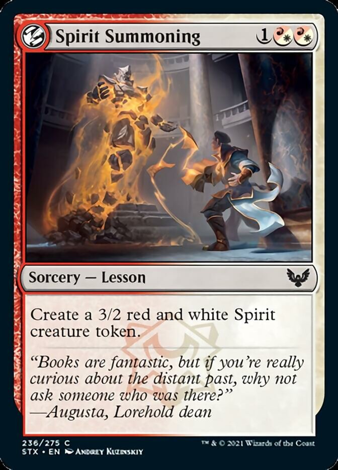 Spirit Summoning - [Foil] Strixhaven: School of Mages (STX)