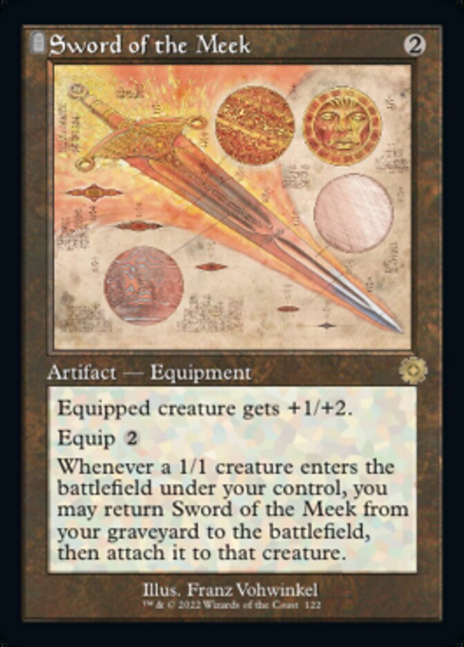 Sword of the Meek - [Foil, Schematic] The Brothers' War Retro Artifacts (BRR)