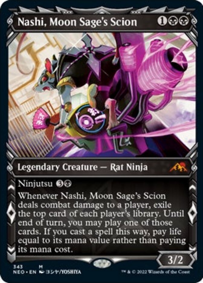 Nashi, Moon Sage's Scion - [Foil, Showcase] Kamigawa: Neon Dynasty (NEO)