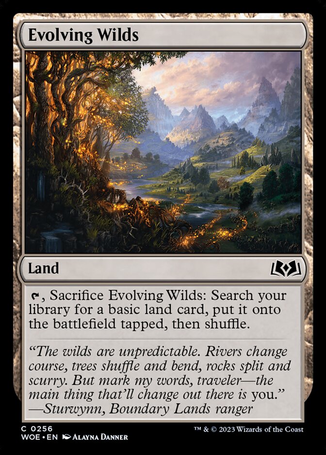 Evolving Wilds - [Foil] Wilds of Eldraine (WOE)