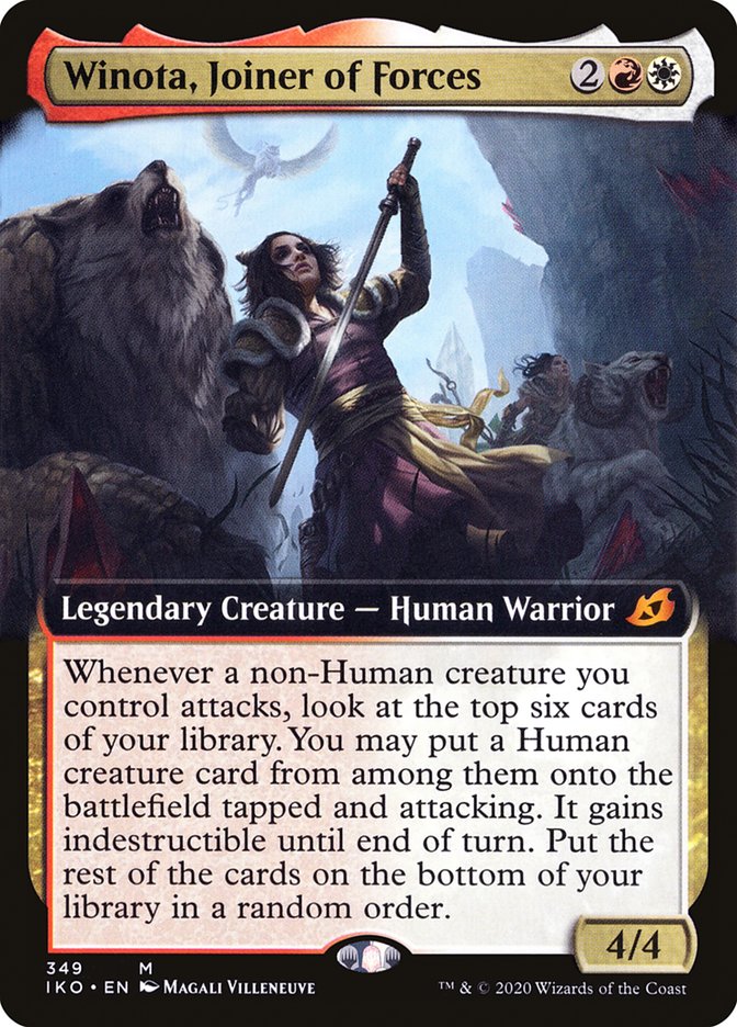 Winota, Joiner of Forces - [Extended Art] Ikoria: Lair of Behemoths (IKO)