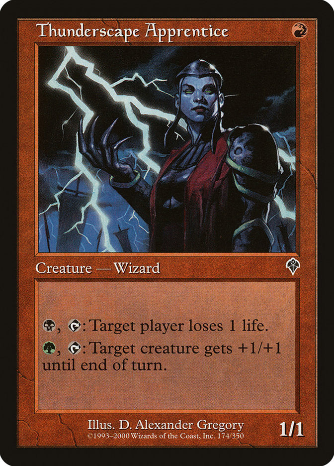 Thunderscape Apprentice - [Foil, Retro Frame] Invasion (INV)