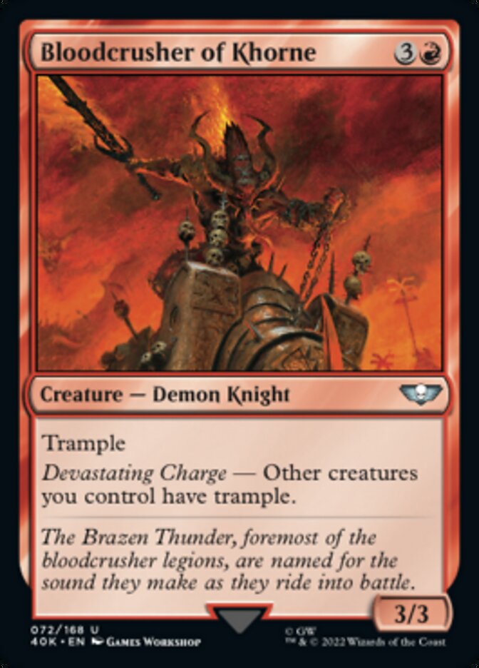 Bloodcrusher of Khorne - [Surge Foil] Warhammer 40,000 Commander (40K)