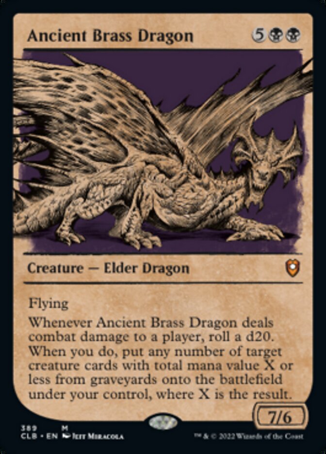 Ancient Brass Dragon - [Showcase] Commander Legends: Battle for Baldur's Gate (CLB)