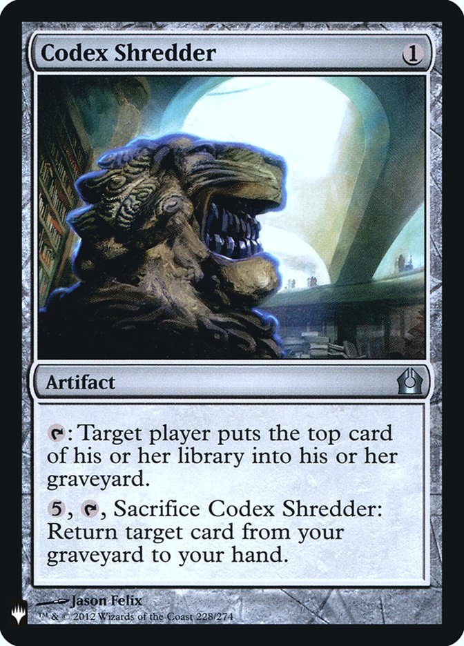 Codex Shredder - [Foil] Mystery Booster Retail Edition Foils (FMB1)