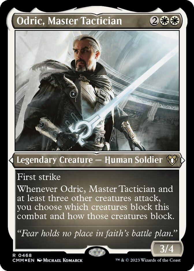 Odric, Master Tactician - [Etched Foil] Commander Masters (CMM)