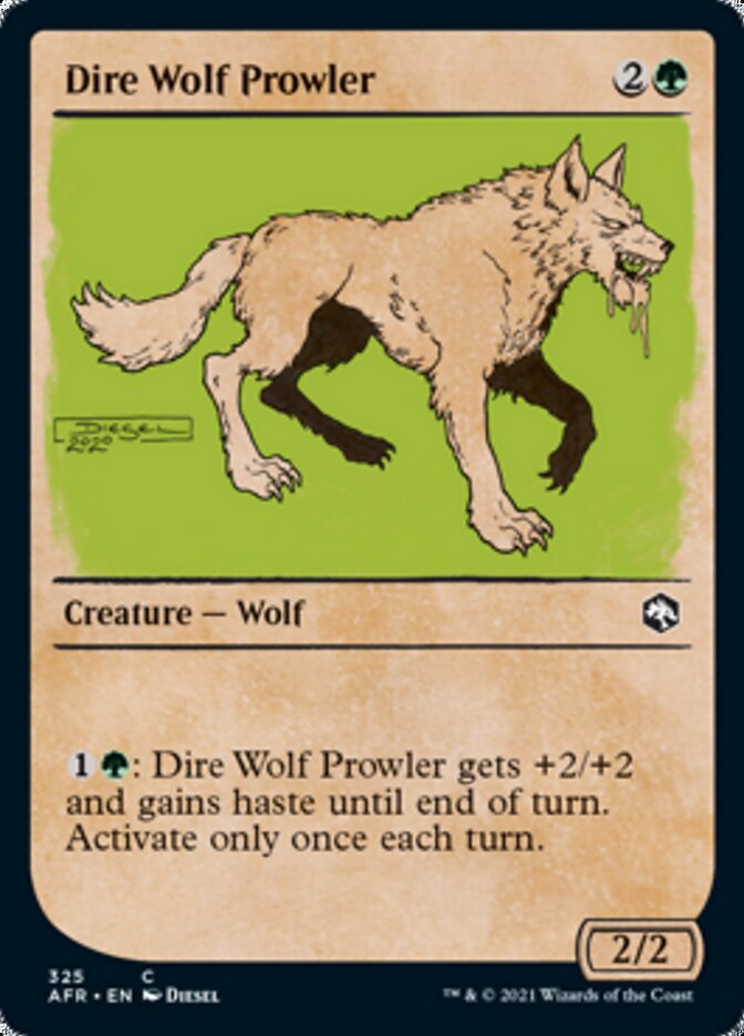 Dire Wolf Prowler - [Foil, Showcase] Adventures in the Forgotten Realms (AFR)