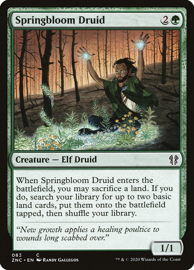 Springbloom Druid - [Foil] Zendikar Rising Commander (ZNC)