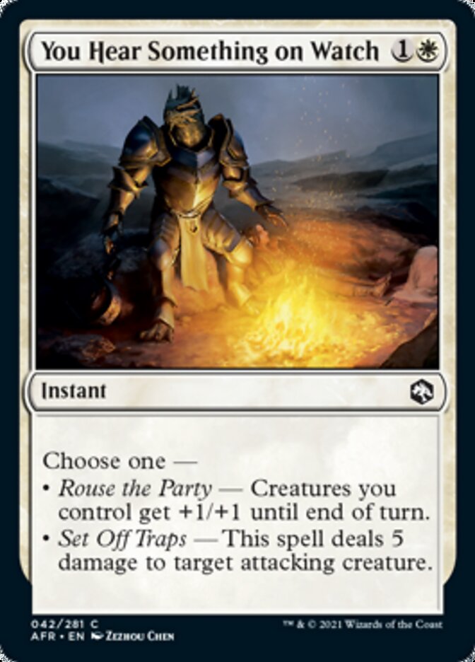 You Hear Something on Watch - [Foil] Adventures in the Forgotten Realms (AFR)
