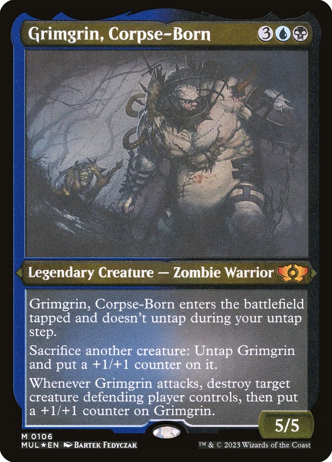 Grimgrin, Corpse-Born - [Etched Foil] Multiverse Legends (MUL)