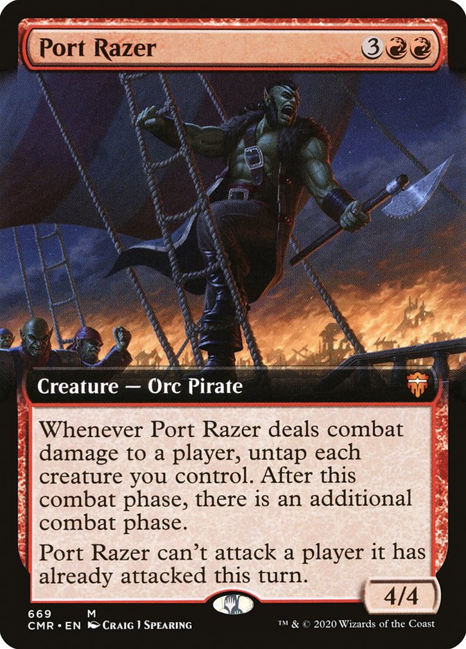 Port Razer - [Foil, Extended Art] Commander Legends (CMR)