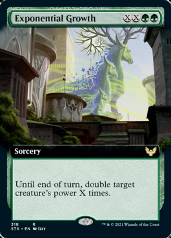 Exponential Growth - [Foil, Extended Art] Strixhaven: School of Mages (STX)