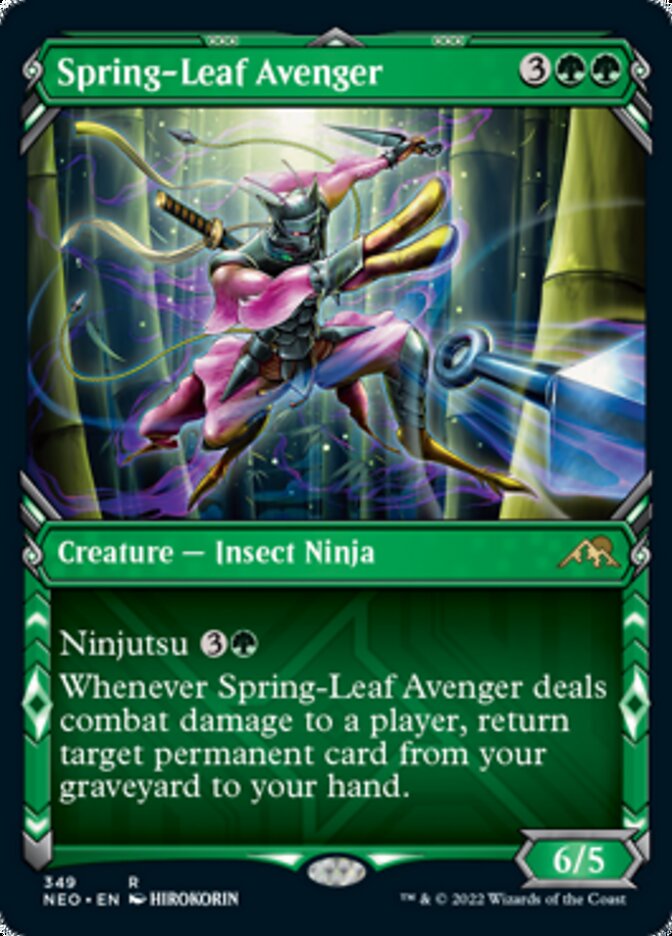 Spring-Leaf Avenger - [Foil, Showcase] Kamigawa: Neon Dynasty (NEO)
