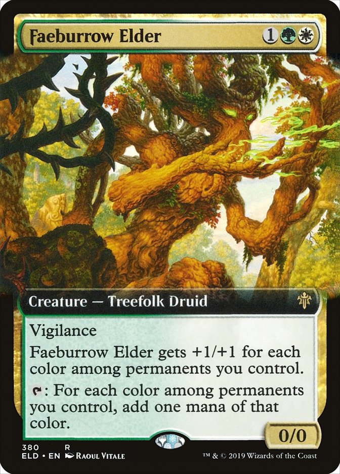 Faeburrow Elder - [Foil, Extended Art] Throne of Eldraine (ELD)
