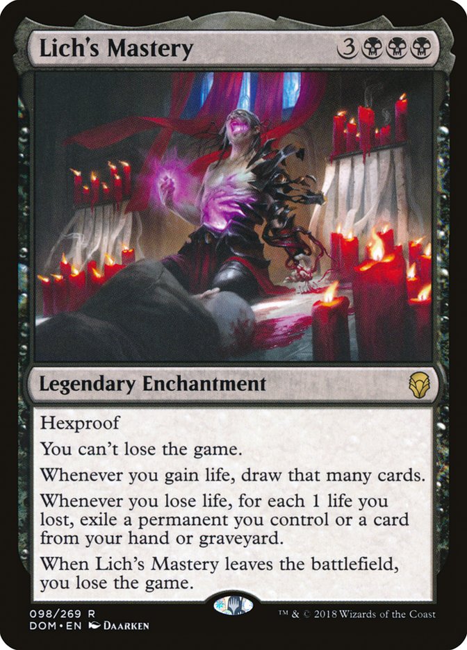 Lich's Mastery - [Foil] Dominaria (DOM)