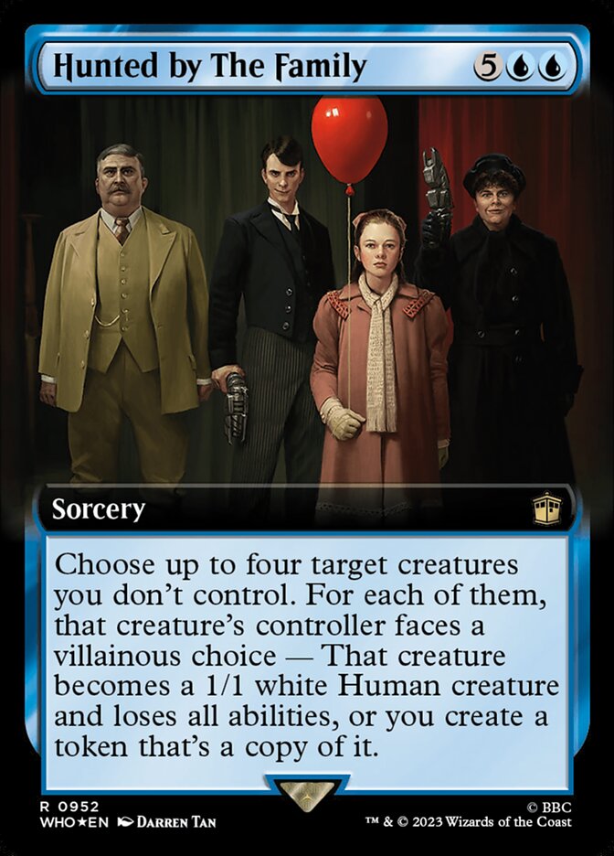 Hunted by The Family - [Surge Foil, Extended Art] Doctor Who (WHO)