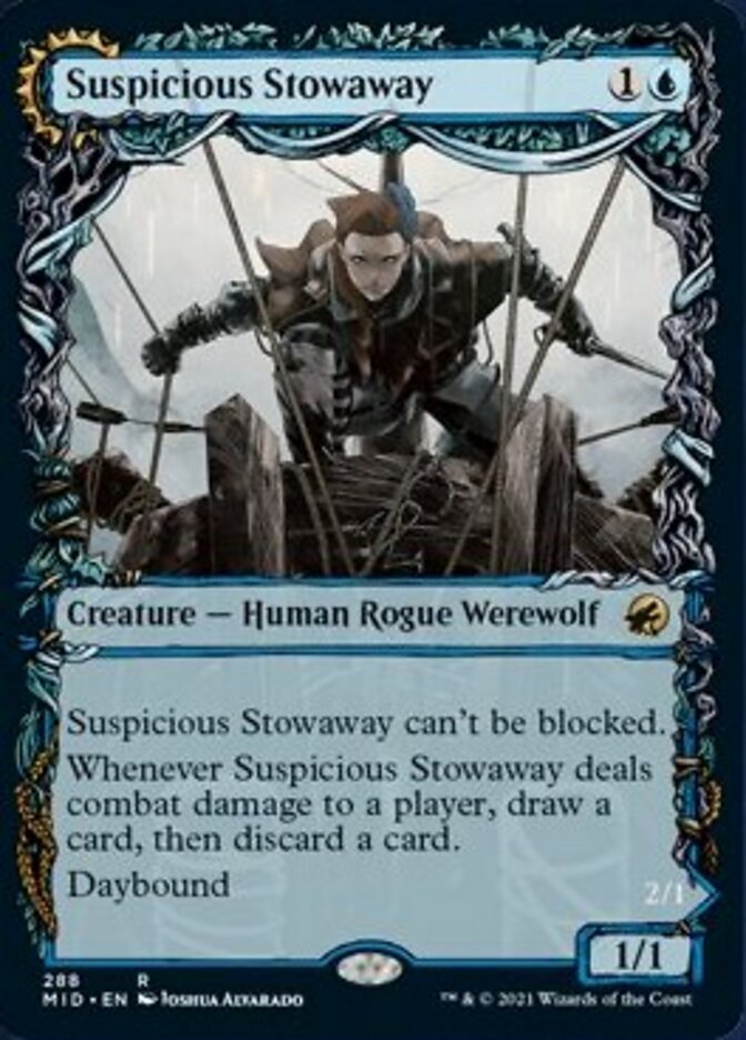 Suspicious Stowaway // Seafaring Werewolf - [Foil, Showcase] Innistrad: Midnight Hunt (MID)