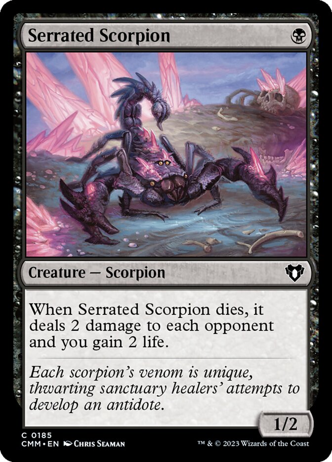 Serrated Scorpion - [Foil] Commander Masters (CMM)