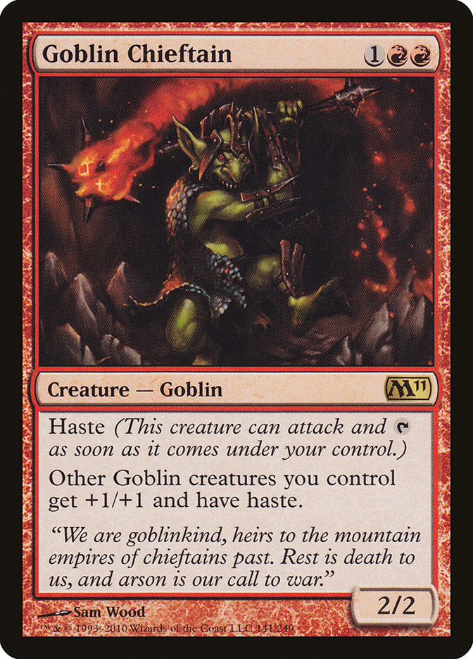 Goblin Chieftain - [Foil] Magic 2011 (M11)