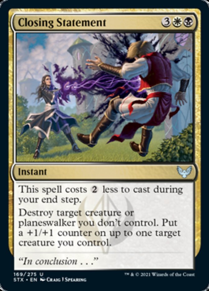 Closing Statement - [Foil] Strixhaven: School of Mages (STX)