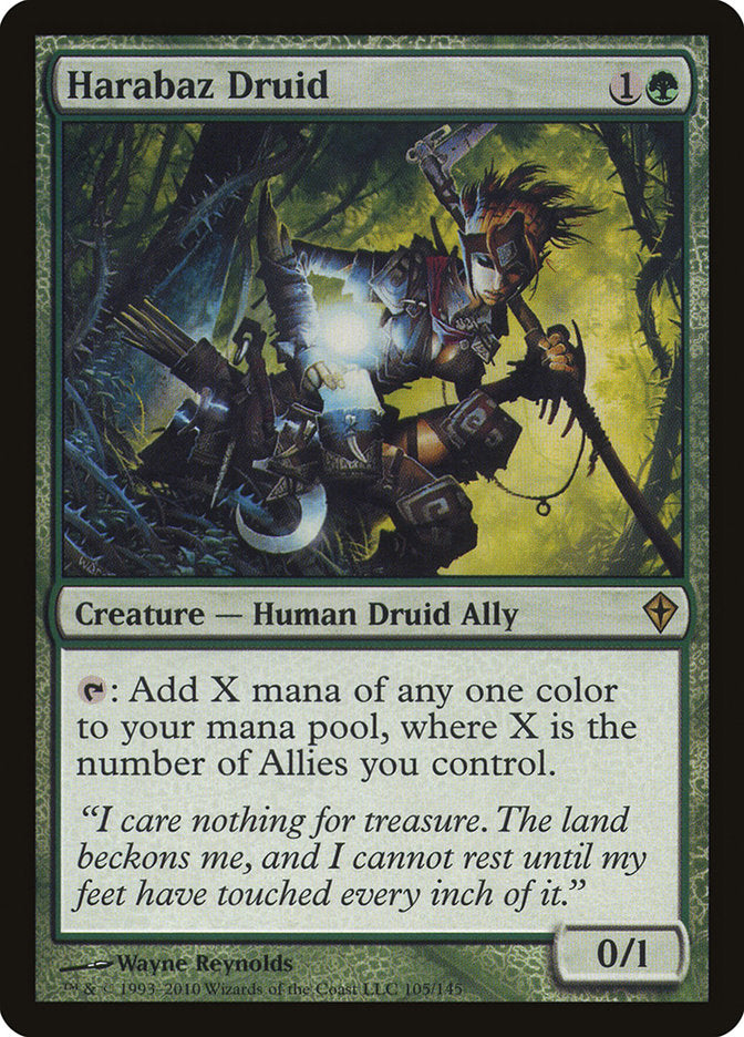 Harabaz Druid - [Foil] Worldwake (WWK)