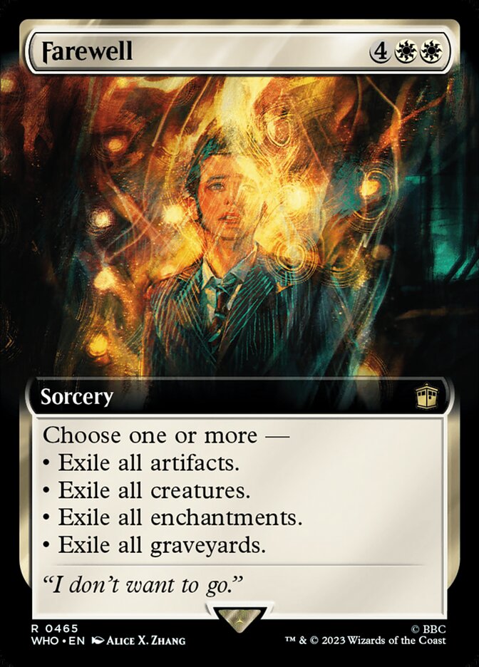 Farewell - [Foil, Extended Art] Doctor Who (WHO)