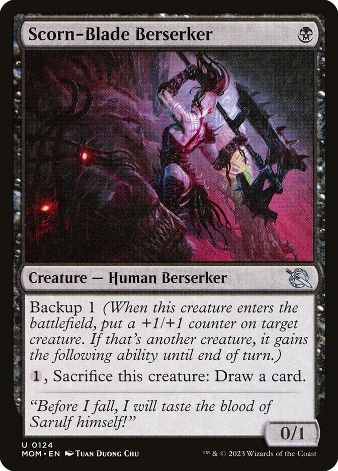 Scorn-Blade Berserker - [Foil] March of the Machine (MOM)