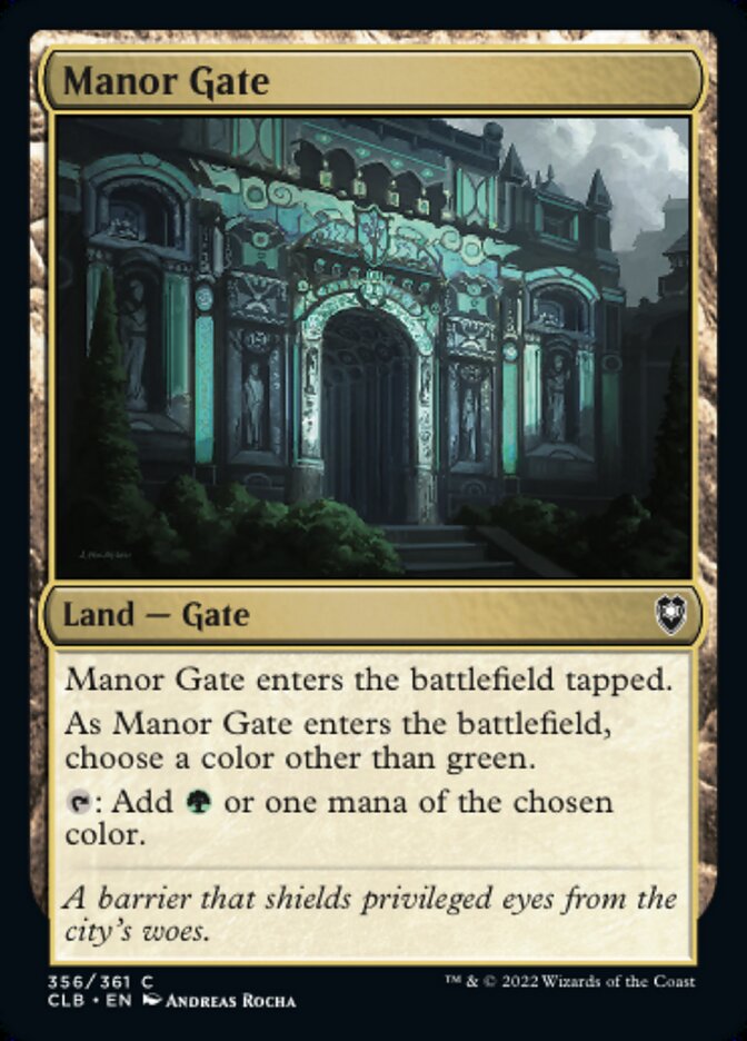 Manor Gate - [Foil] Commander Legends: Battle for Baldur's Gate (CLB)