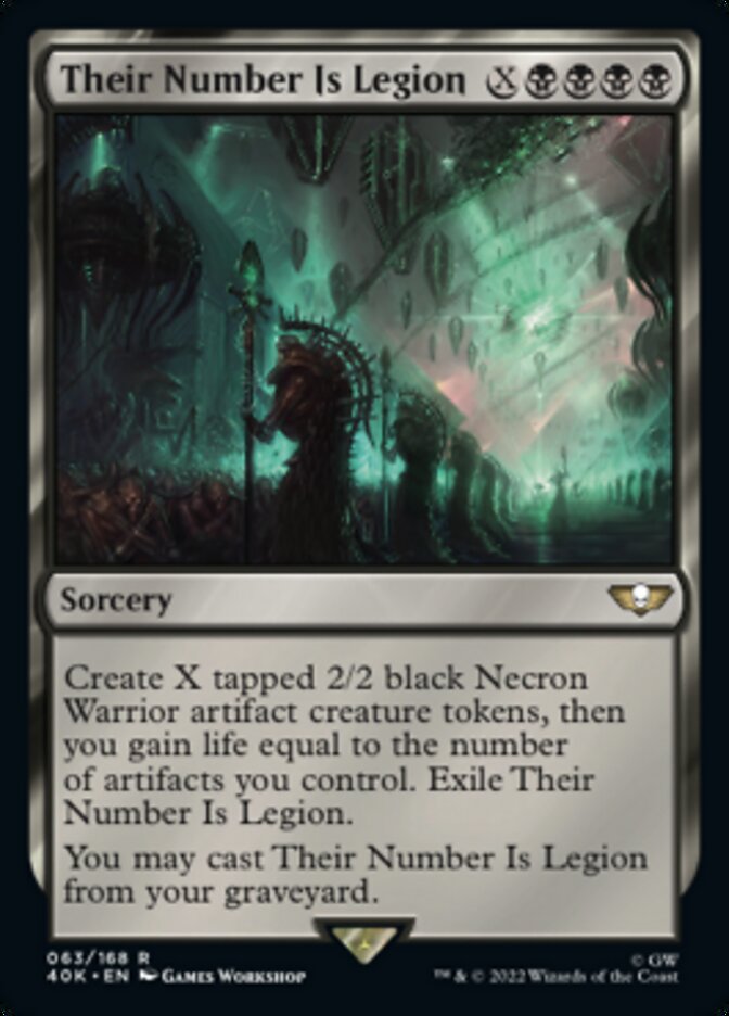 Their Number Is Legion - [Surge Foil] Warhammer 40,000 Commander (40K)