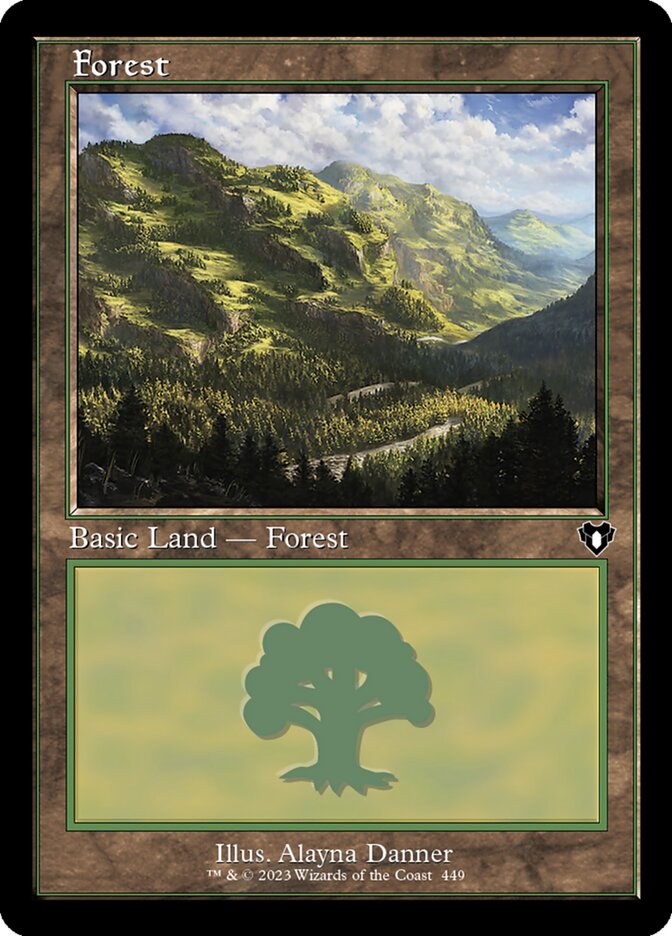 Forest (449) - [Foil] Commander Masters (CMM)