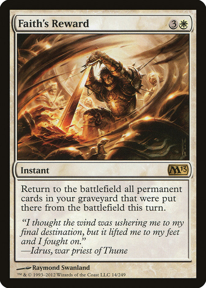 Faith's Reward - [Foil] Magic 2013 (M13)
