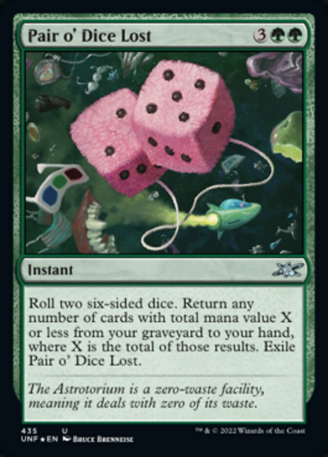 Pair o' Dice Lost - [Galaxy Foil] Unfinity (UNF)