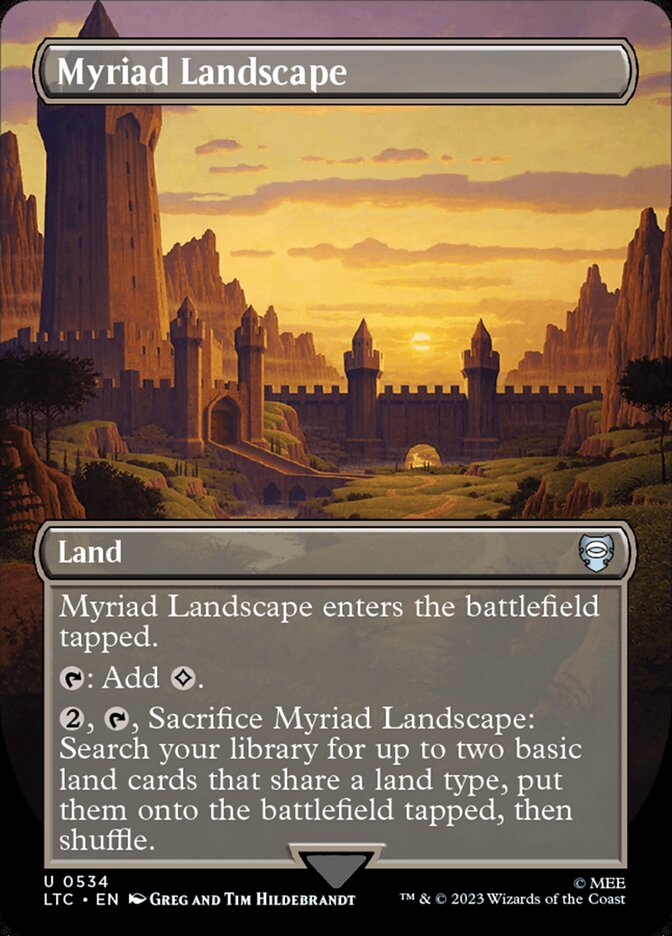 Myriad Landscape - [Foil, Borderless] Tales of Middle-earth Commander (LTC)