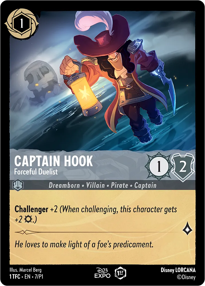 Captain Hook - Forceful Duelist - [Foil, D23 Promo] Promo (P1)