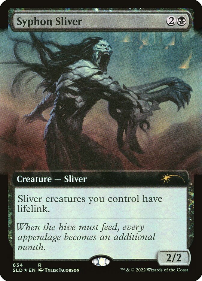 Syphon Sliver (634) - [Foil, Extended Art] Secret Lair Drop (SLD)