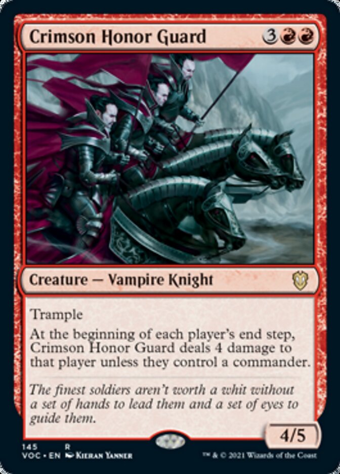 Crimson Honor Guard - [Foil] Crimson Vow Commander (VOC)