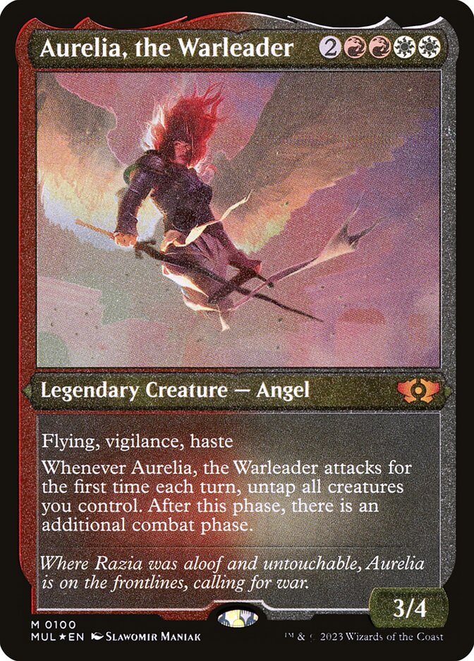 Aurelia, the Warleader - [Etched Foil] Multiverse Legends (MUL)
