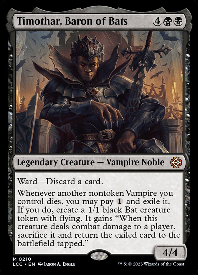 Timothar, Baron of Bats - Lost Caverns of Ixalan Commander (LCC)