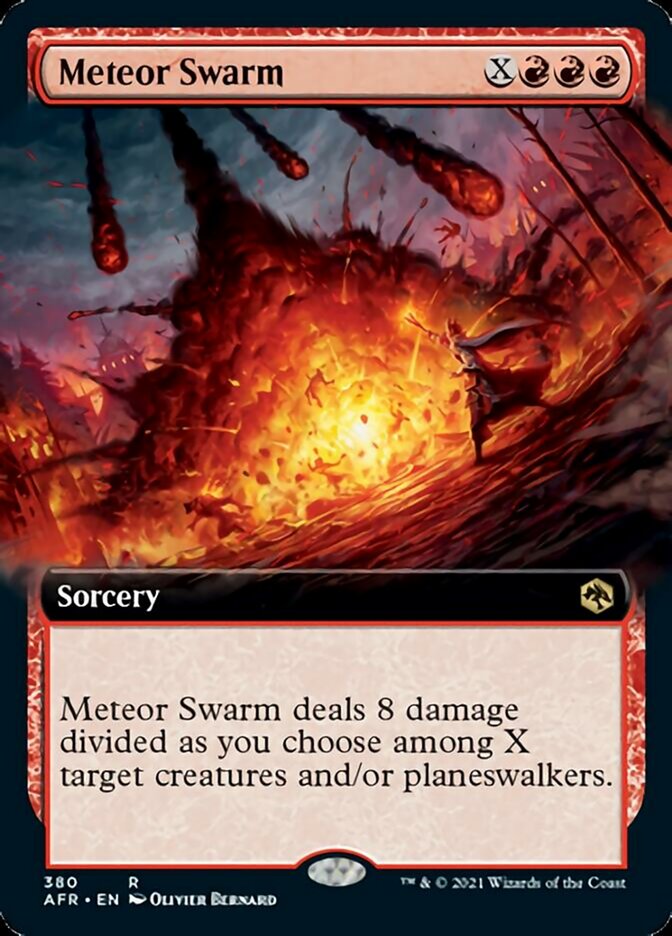 Meteor Swarm - [Foil, Extended Art] Adventures in the Forgotten Realms (AFR)