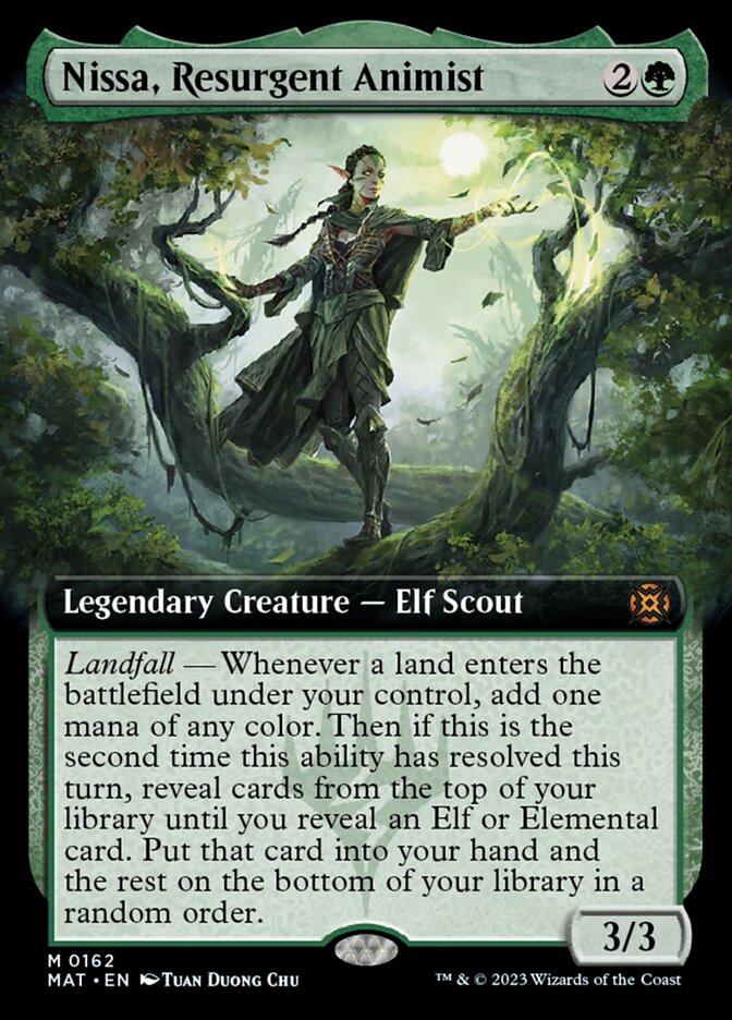 Nissa, Resurgent Animist - [Foil, Extended Art] March of the Machine: The Aftermath (MAT)