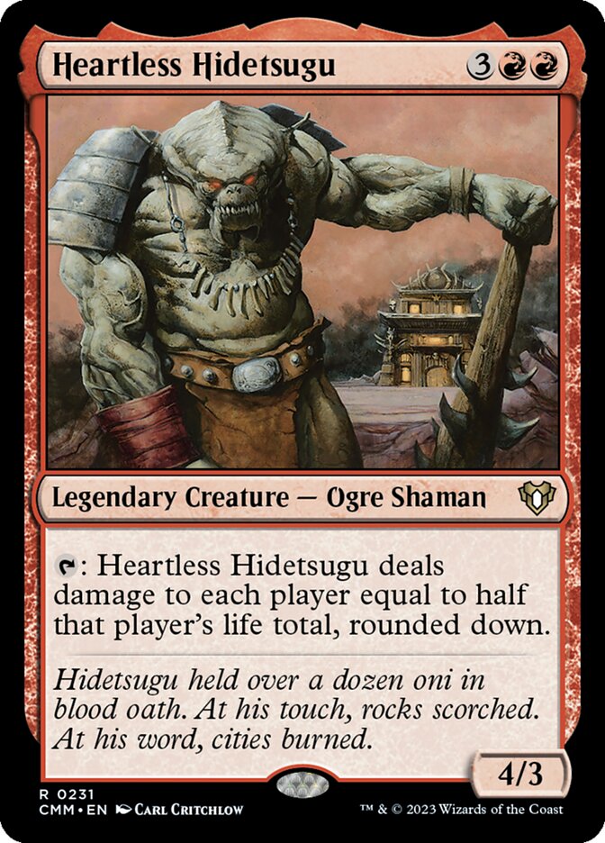 Heartless Hidetsugu - [Foil] Commander Masters (CMM)